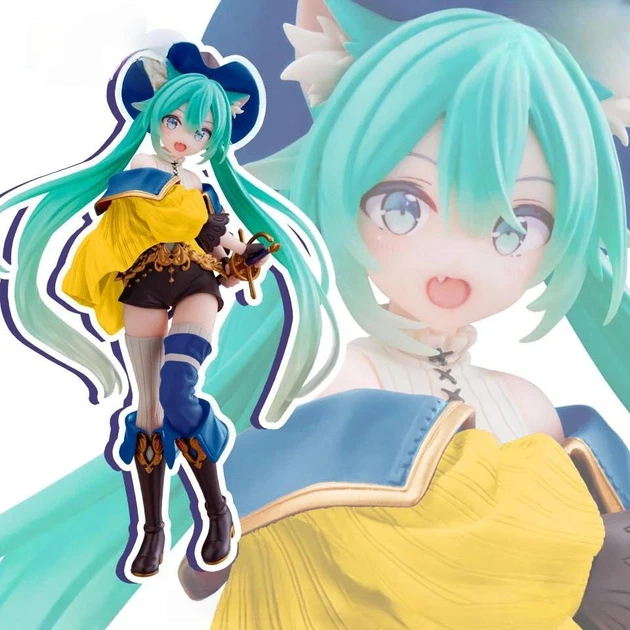 Фигурка аниме Taito Вокалоид Хацунэ Мику Hatsune Miku Страна чудес Wonderland Figure Кот в сапогах Puss in Boots 18 см - Фото 2 Фигурка аниме Taito Вокалоид Хацунэ Мику Hatsune Miku Страна чудес Wonderland Figure Кот в сапогах Puss in Boots 18 см - изображение 2