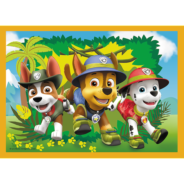 Puzzle Trefl Wakacyjny Psi Patrol 4 w 1 (5900511343953) - obraz 3