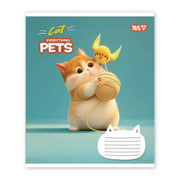 Зошит шкільний Yes Cat and pets А5 12 аркушів клітинка (768700) - зображення 5