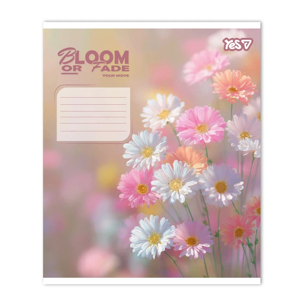Зошит шкільний Bloom or fade А5 24 аркуша клітинка YES (768874) - Фото 2 Зошит шкільний Bloom or fade А5 24 аркуша клітинка YES (768874) - зображення 2