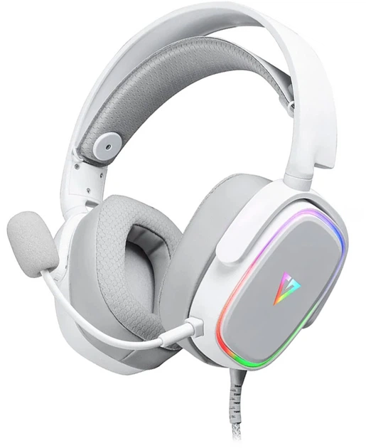 Ігрова гарнітура Modecom Volcano RGB Prometheus 7.1 White USB - Фото 1 Ігрова гарнітура Modecom Volcano RGB Prometheus 7.1 White USB - зображення 1