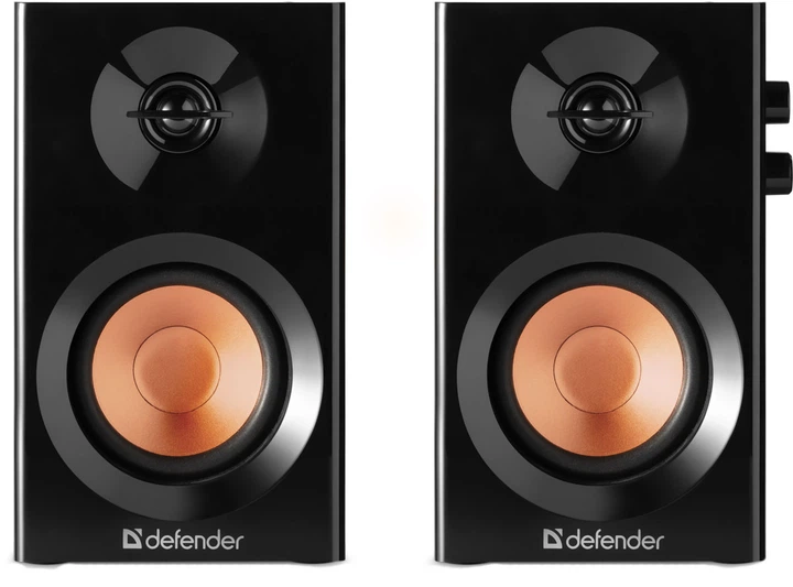 Акустична система 2.0 Defender Aurora S12, 10Вт (RMS) MDF чорна - Фото 3 Акустична система 2.0 Defender Aurora S12, 10Вт (RMS) MDF чорна - зображення 3