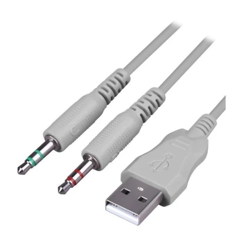 Наушники Eclipse, White/Grey, USB, микрофон Defender (2000003490158) - Фото 7 Наушники Eclipse, White/Grey, USB, микрофон Defender (2000003490158) - изображение 7