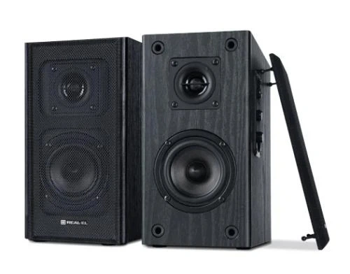 Колонки 2.0 S-250 Black, 2 x 10 Вт, МДФ, питание от сети 220V REAL-EL (teh0029043) - изображение 2