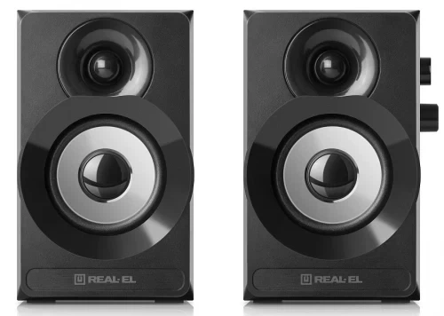 Колонки 2.0 S-217 Black, 2 x 6 Вт, МДФ, питание от сети 220V REAL-EL (teh0029061) - изображение 3