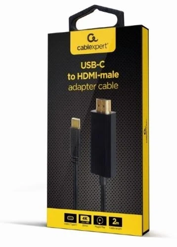 Кабель HDMI (M) - Type-C (M) 2 м, Black, Cablexpert 000349727 - изображение 2