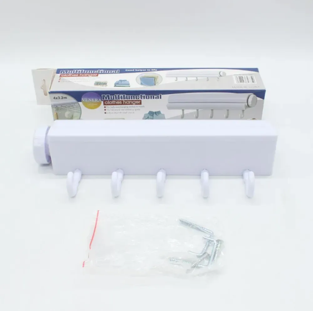 Автоматическая бельевая веревка TOPA Настенная сушилка для белья 3.2 м 4 веревки Вытяжная сушилка для белья - Фото 7 Автоматическая бельевая веревка TOPA Настенная сушилка для белья 3.2 м 4 веревки Вытяжная сушилка для белья - изображение 7