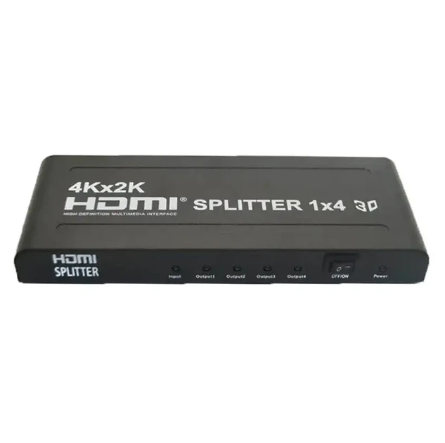 HDMI 1 на 4 порта активный сплиттер 2K 4K 1080P с блоком питания - изображение 2