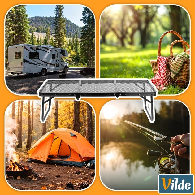 Стіл туристичний Vilde 489392 розкладний 90 x 40 x 26.5 см Чорний (5900670121560) - Фото 11 Стіл туристичний Vilde 489392 розкладний 90 x 40 x 26.5 см Чорний (5900670121560) - зображення 11