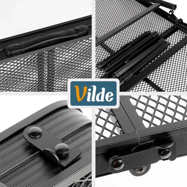Стіл туристичний Vilde 489393 розкладний 2в1 90 x 60 x 42/66 см Чорний (5900670121577) - Фото 7 Стіл туристичний Vilde 489393 розкладний 2в1 90 x 60 x 42/66 см Чорний (5900670121577) - зображення 7