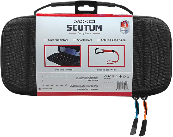 Чохол Yaxo Scutum для Nintendo Switch/Nintendo Switch 2 Techno Black (YGSCCC01B) - зображення 2