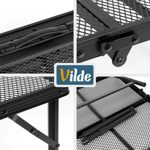 Стіл туристичний Vilde 489394 розкладний 2в1 90 x 60 x 27/56 см Чорний (5900670121584) - Фото 7 Стіл туристичний Vilde 489394 розкладний 2в1 90 x 60 x 27/56 см Чорний (5900670121584) - зображення 7