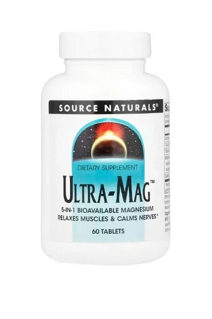 Ультра магний ultra mag Source Naturals комплекс магния B6 магнезиум с витамином б6 от судорог антистресс для нервов и нервной системы витамины для успокоения и улучшения сна бады от хронического стресса 60 таблеток - Фото 2 Ультра магний ultra mag Source Naturals комплекс магния B6 магнезиум с витамином б6 от судорог антистресс для нервов и нервной системы витамины для успокоения и улучшения сна бады от хронического стресса 60 таблеток - изображение 2