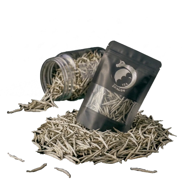 Чай Dragon Tea Срібні голки (Інь Чжень) 20 г - Фото 1 Чай Dragon Tea Срібні голки (Інь Чжень) 20 г - зображення 1