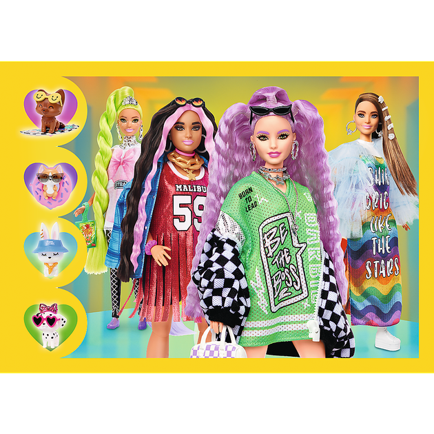 Zestaw puzzle Trefl 4 w 1 Barbie wesoły świat 207 elementów (5900511346268) - obraz 5