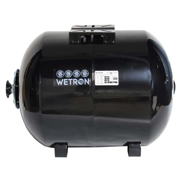 Гидроаккумулятор горизонтальный 100л Wetron 10,5 кг 0,15 м³ - Фото 2 Гидроаккумулятор горизонтальный 100л Wetron 10,5 кг 0,15 м³ - изображение 2