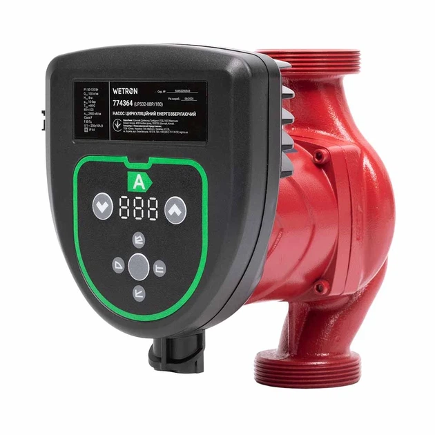 Циркуляционный насос Wetron 50-130Вт Hmax 8м Qmax 130л/мин чугун 180мм - изображение 2