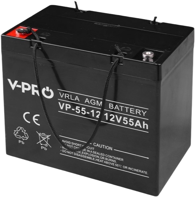 Akumulator Volt Polska AGM VPRO 12V 55 Ah (6AKUAGM055) - obraz 3