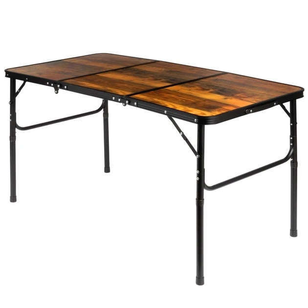 Стіл туристичний Vilde 489406 розкладний 2в1 120 x 60 x 34,5/65 см Коричневий (5900670121706) - Фото 4 Стіл туристичний Vilde 489406 розкладний 2в1 120 x 60 x 34,5/65 см Коричневий (5900670121706) - зображення 4