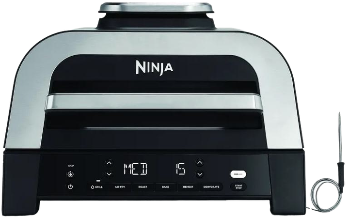 Гриль Ninja Sizzle MAX Air Grill & Air Fryer Cooking probe (DG551EU) - Фото 1 Гриль Ninja Sizzle MAX Air Grill & Air Fryer Cooking probe (DG551EU) - зображення 1