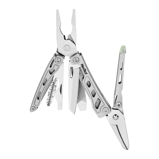 Міні-мультитул NexTool Mini Flagship F12 13 функцій сталь 8Cr14MoV 65х27х17 мм сріблястий - зображення 2