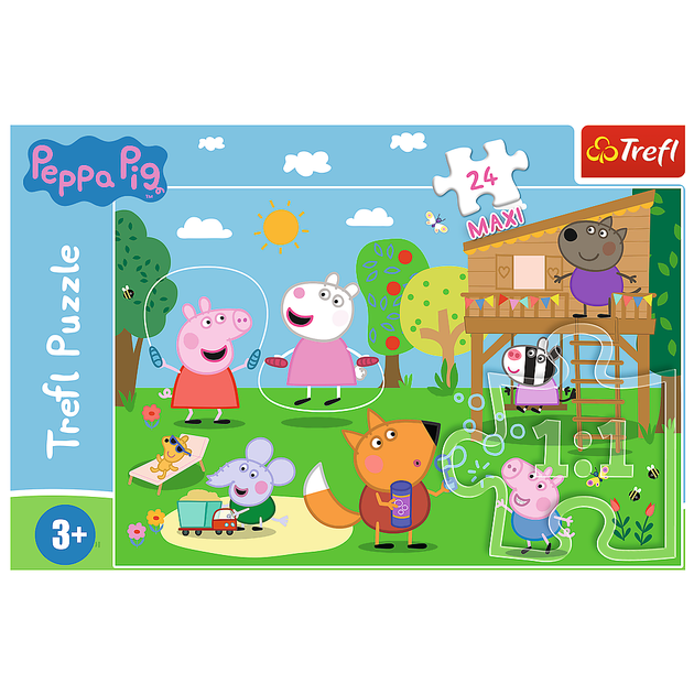 Пазли Trefl Peppa Pig Забави на галявині Maxi 24 елементи (5900511143423) - зображення 3