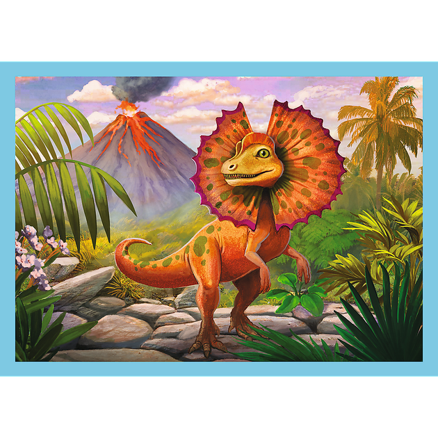 Zestaw puzzle Trefl 4 w 1 Wyjatkowe dinozaury 35-48-54-70 elementów (5900511346091) - obraz 5
