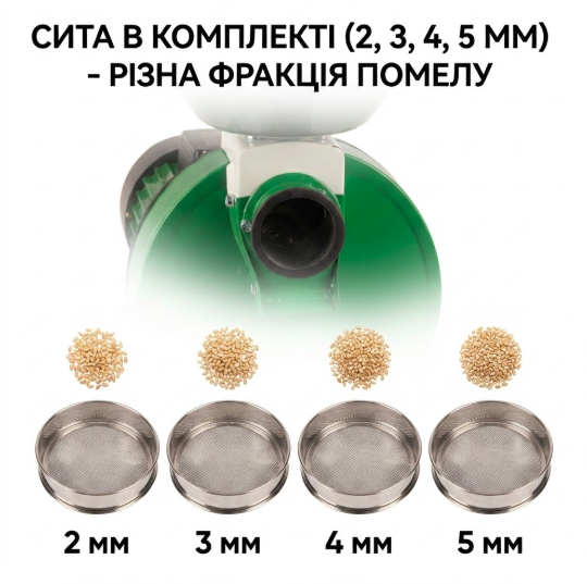 Измельчитель зерна (Зернодробилка) GRAD (5381525) для зерна и початков кукурузы 2,5 кВт - изображение 4