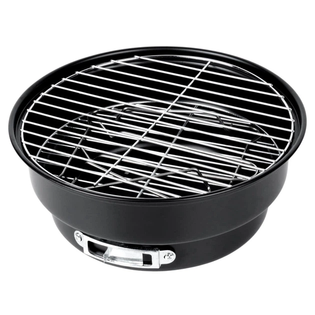 Grill węglowy Vilde 489380 składany przenośny stalowy 28 x 26 x 22 cm (5900670121317) - obraz 2
