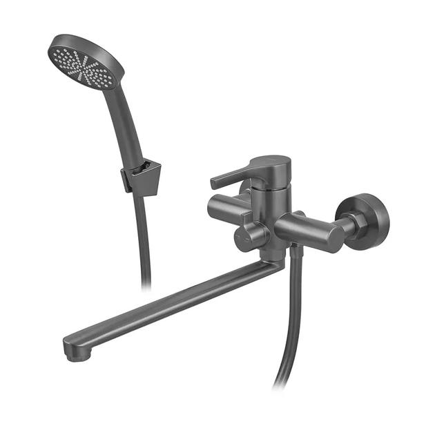 Смеситель для ванны Zerix Rex-006 (Euro) Graphite из нержавеющей стали (Цвет графит) (ZX6120) - изображение 3