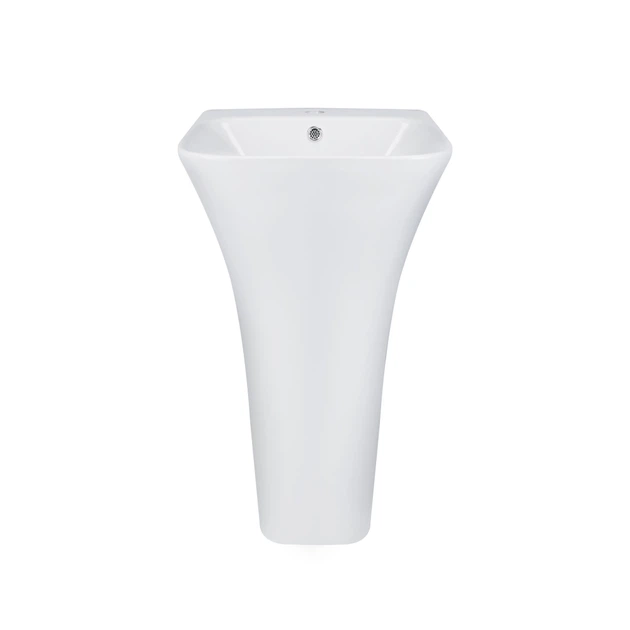 Раковина моноблок Mixxus BEVEL-1101 с отверстием под смеситель и переливом 450х435х835mm (MI6697) - изображение 4