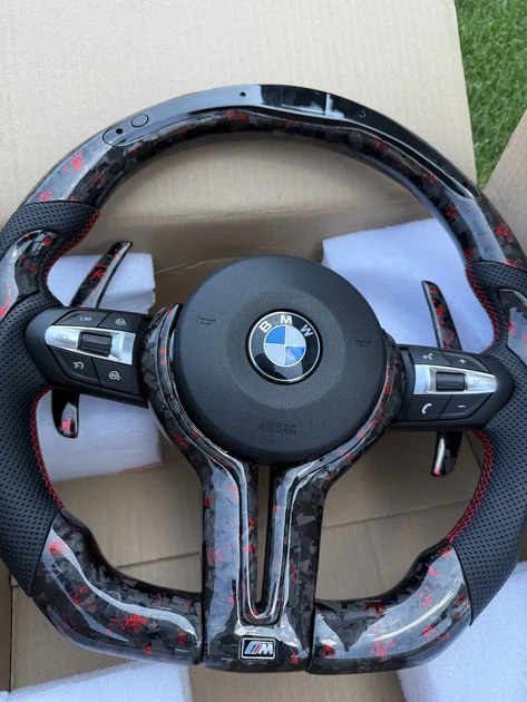 Кований Карбон Колір Червоний M Кермо + Led Екран BMW F20 F21 F22 F23 F30 F31 F32 F33 F36 X3 F25 F26 F15 F16 Руль - зображення 6