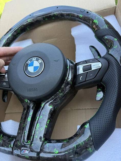Кованый Карбон Цвет Зелёный M Руль + Led Экран BMW F20 F21 F22 F23 F30 F31 F32 F33 F36 X3 F25 F26 F15 F16 Руль - изображение 9