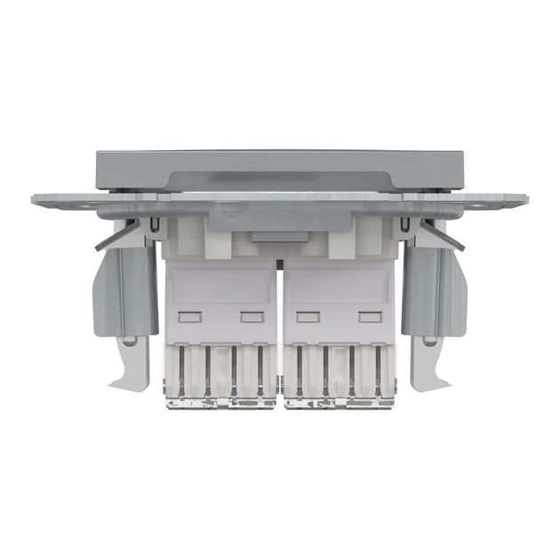 Компьютерная розетка Schneider Electric Asfora RJ45 кат. 6 UTP двойная сталь EPH4800162 - изображение 5