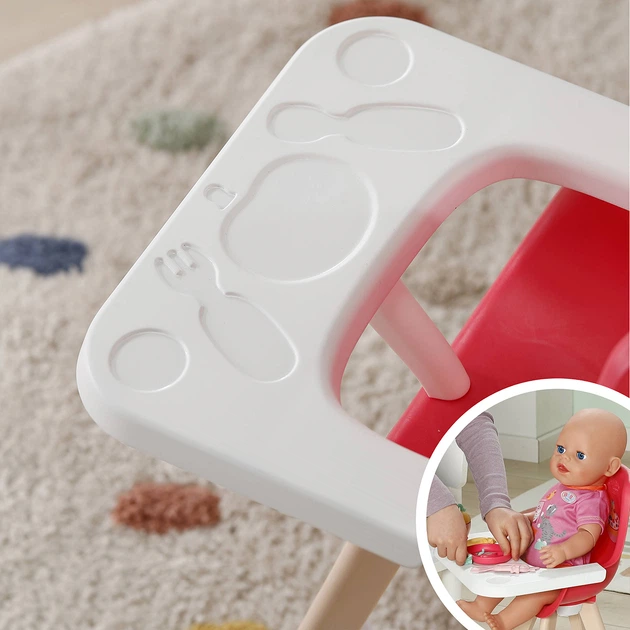 Krzesełko dla lalki Baby Born Czas karmienia (4001167839744) - obraz 5