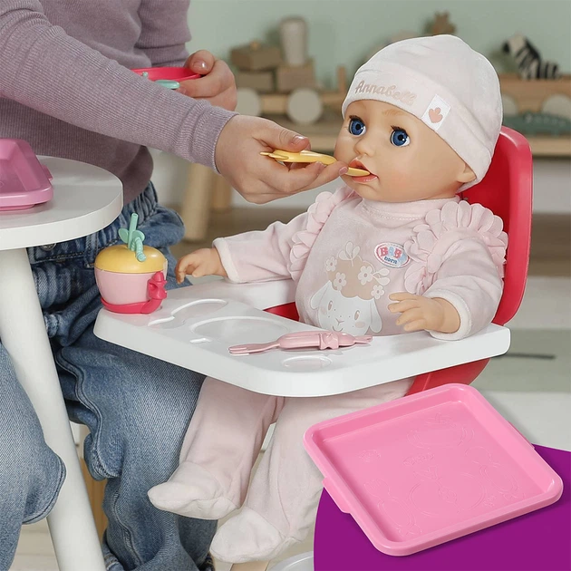 Zestaw naczyń dla lalki Baby Born Click & Play Urocze karmienie (839768) (4001167839768) - obraz 5