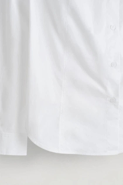 Сорочка жіноча COS boat-neck cotton shirt 1290659003 Eur 36 Білий - изображение 5