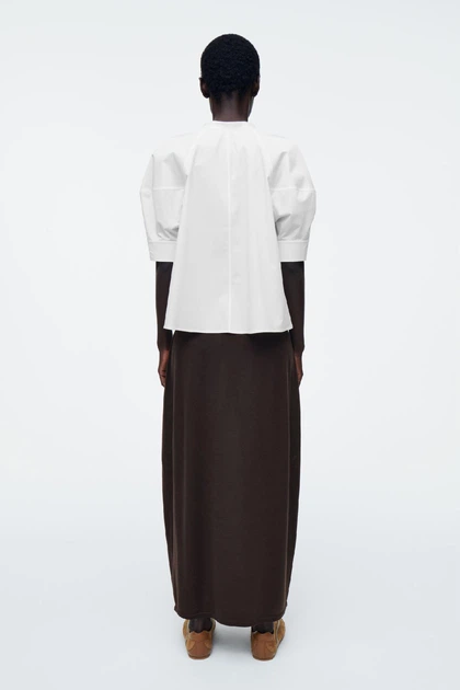 Блуза жіноча COS puff-sleeve blouse 1267084002 Eur 36 Білий - изображение 5