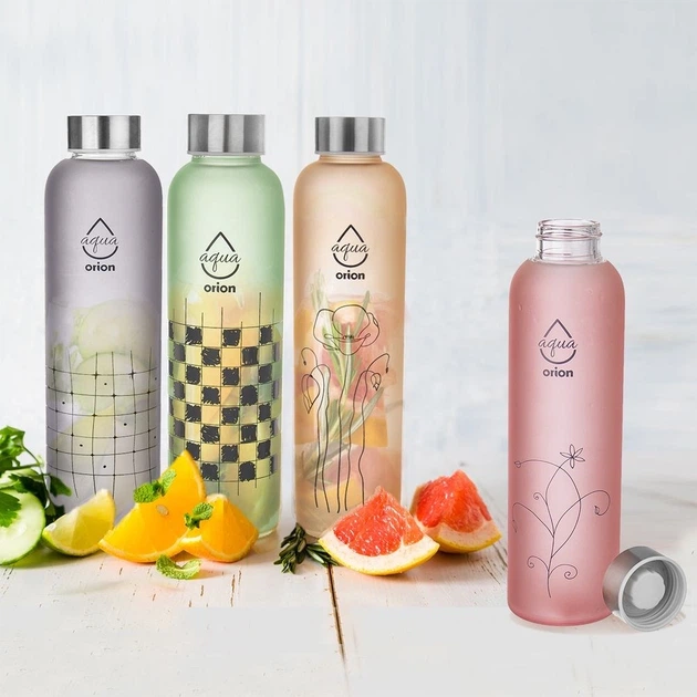Butelka na wodę Orion szklana 600 ml Zielona (8592381175962) - Zdjęcie 4 Butelka na wodę Orion szklana 600 ml Zielona (8592381175962) - obraz 4