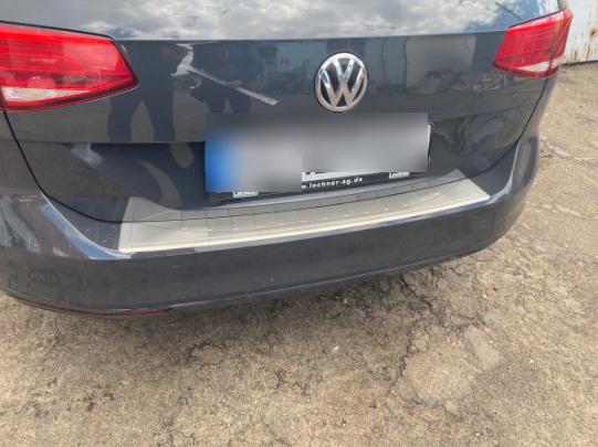Накладка хромированная на задний бампер Volkswagen Passat B8 SW 2014-, OmsaLine, 7545095T - изображение 3