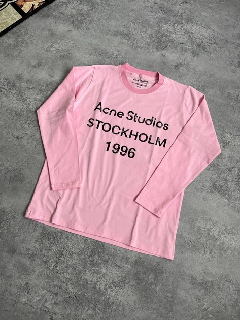 Лонгслив Acne Studios 88845 розового цвета, размер L - Фото 1 Лонгслив Acne Studios 88845 розового цвета, размер L - изображение 1