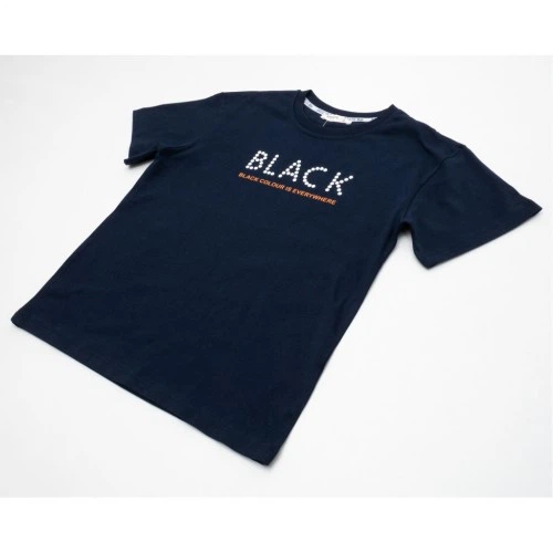 Футболка детская Breeze BLACK (20962-140B-blue) Breeze 20962-140B-blue 1058673 - Фото 2 Футболка детская Breeze BLACK (20962-140B-blue) Breeze 20962-140B-blue 1058673 - изображение 2