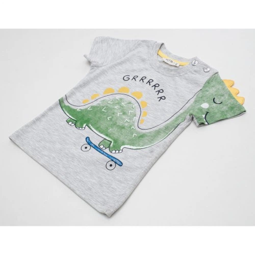 Футболка детская Breeze с динозавром (13491-110B-gray) Breeze 13491-110B-gray 1060643 - изображение 2