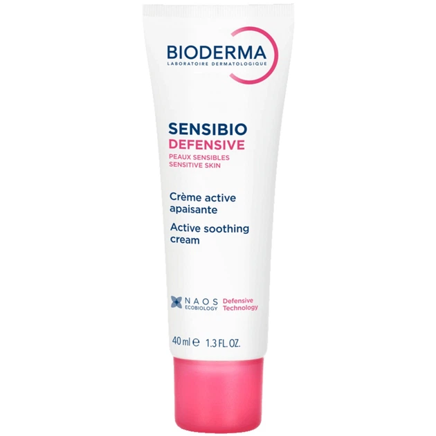 Легкий крем для чувствительной кожи Bioderma Sensibio Defensive Active Soothing Cream, 40 мл - Фото 1 Легкий крем для чувствительной кожи Bioderma Sensibio Defensive Active Soothing Cream, 40 мл - изображение 1