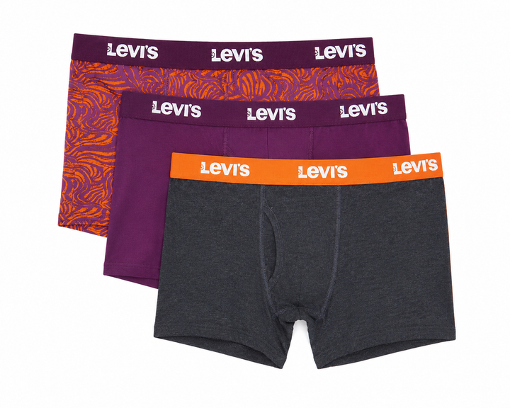 Чоловічі боксерські труси Levi's, набір з 3 штук Розмір S - изображение 2