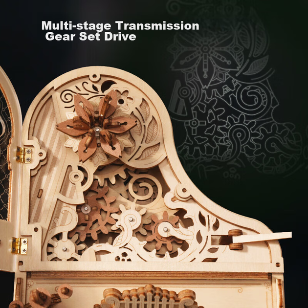 Конструктор ROKR Magic Piano Фортепіано з музичною скринькою 223 деталі - Фото 6 Конструктор ROKR Magic Piano Фортепіано з музичною скринькою 223 деталі - зображення 6