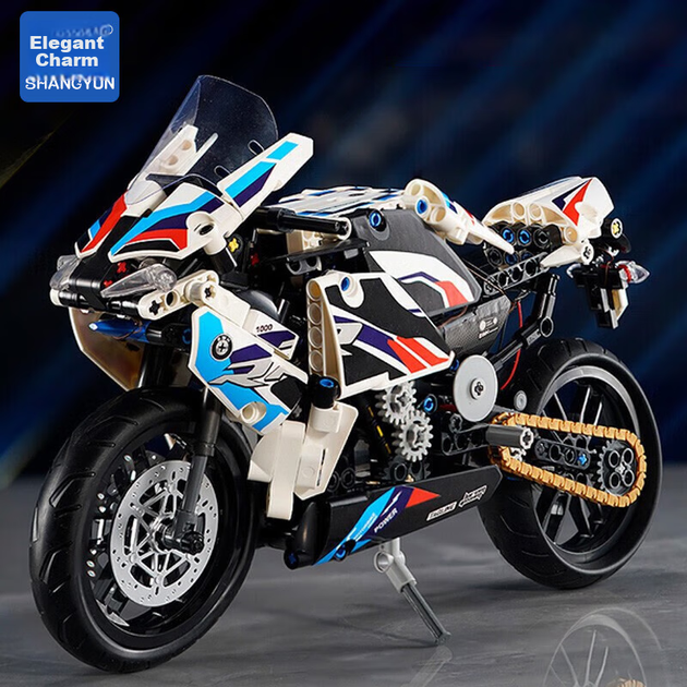 Конструктор SHANGYUN BMW для складання мотоциклів 521 деталь - Фото 5 Конструктор SHANGYUN BMW для складання мотоциклів 521 деталь - зображення 5