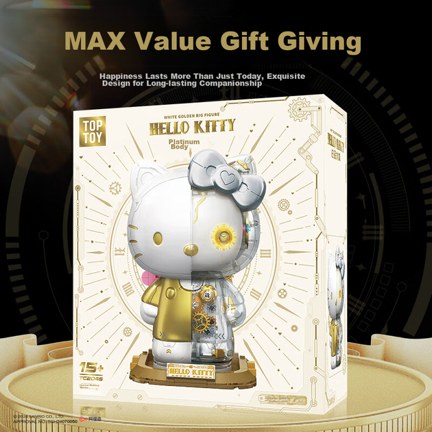 Конструктор TOP TOY Sanrio Hello Kitty Platinum Grand 400 деталей - Фото 6 Конструктор TOP TOY Sanrio Hello Kitty Platinum Grand 400 деталей - изображение 6
