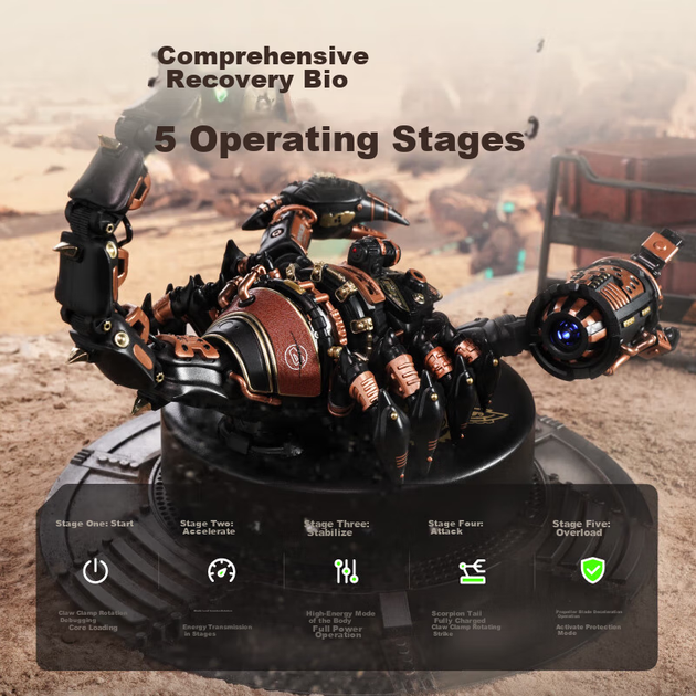 Конструктор ROKR Raging Scorpion механический жук-скорпион с электродвигателем - изображение 6