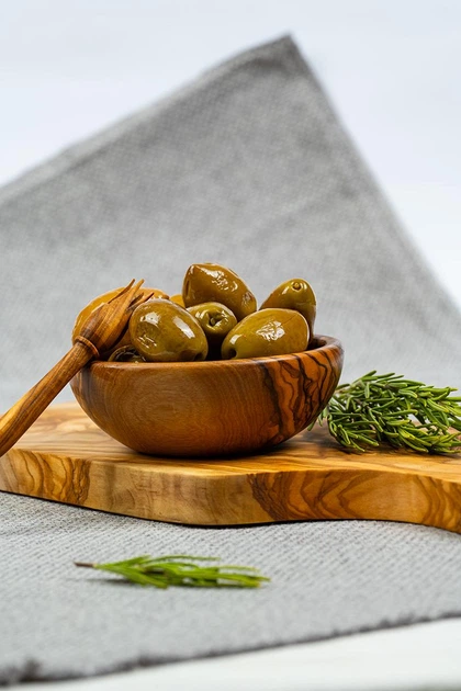 Оливки "сливовые" крупные зеленые с косточкой Greek Product 250г - Фото 5 Оливки "сливовые" крупные зеленые с косточкой Greek Product 250г - изображение 5